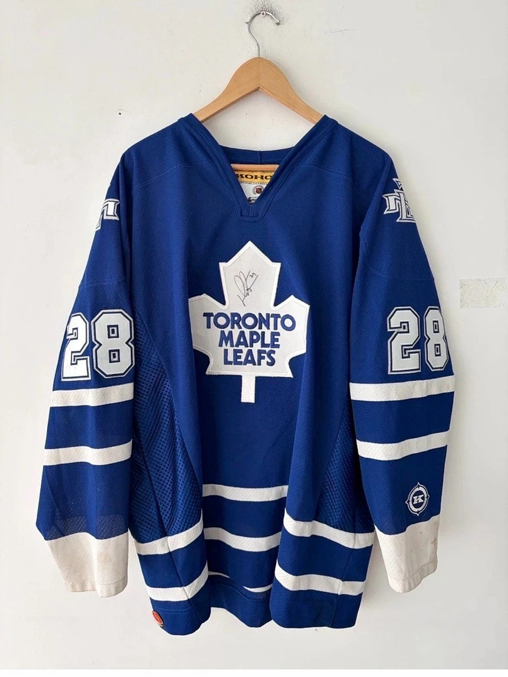 Vintage KOHO Toronto Maple Leafs Tie Domi #28 Jersey Size XL
